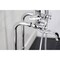 Kingston Brass CCK246K1 Freestanding Clawfoot Tub Faucet Package with Supply Line, Polished Chrome CCK246K1 - alternate 5